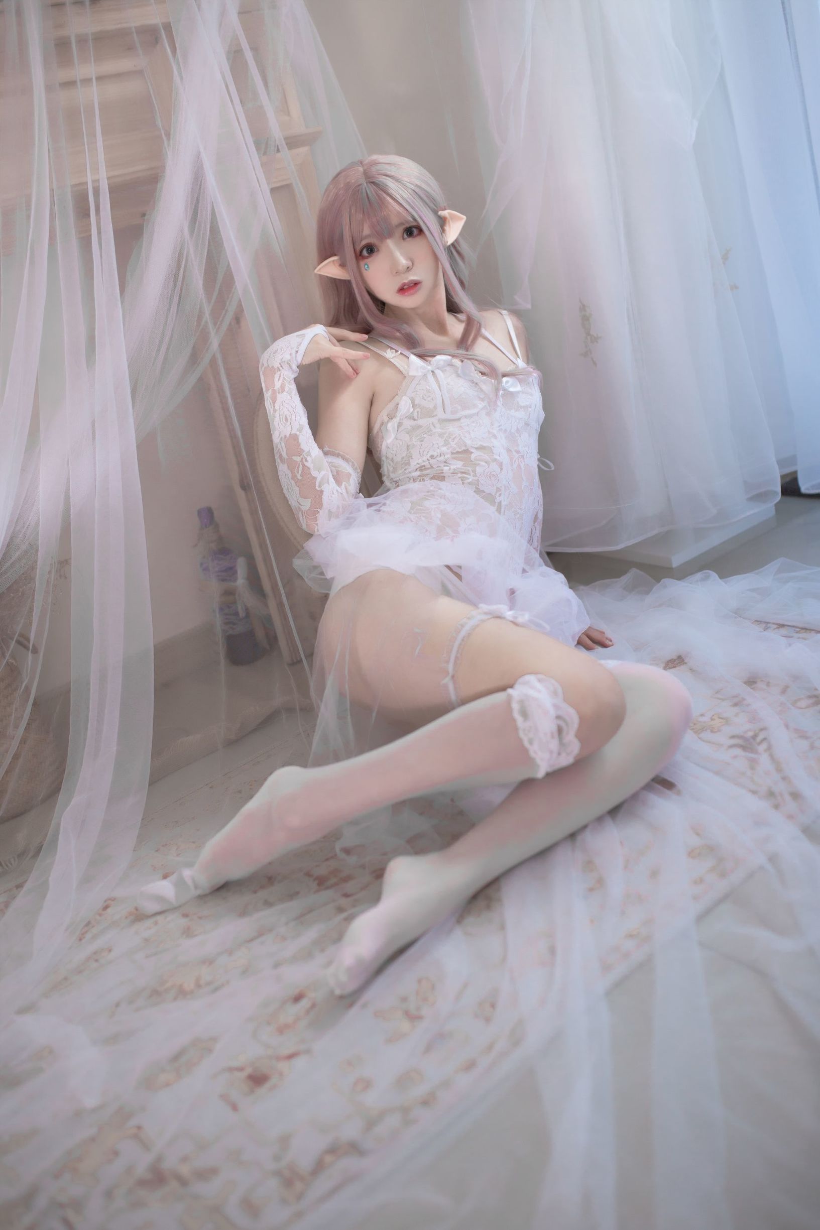 [Cosplay写真]疯猫ss纯白精灵插图7
